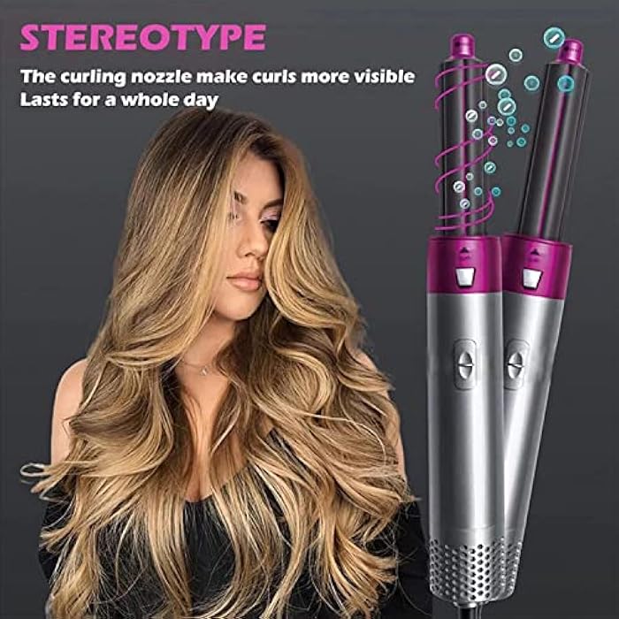 Hair Dryer Brush, 5 in 1 Hot Air Styler, 1000W - Image 4